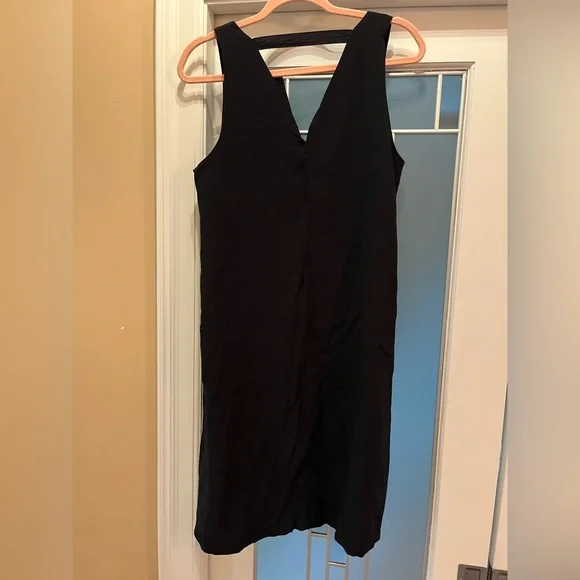 Banana Republic Women's V-Neck Sleeveless Dress, Black, Size L - Picture 7 of 12